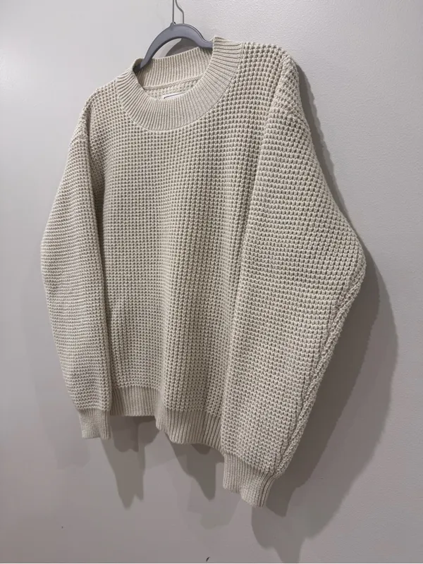 Long Wharf Supply Co Women's Sz L Rye SeaWell® Sweater in Cream - Image 3
