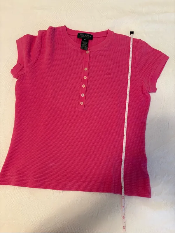 Lauren Ralph Lauren Women’s Pink Short-Sleeve Top - Image 5