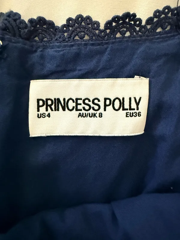 Princess Polly Mini Dress Navy Blue 4 - Image 4