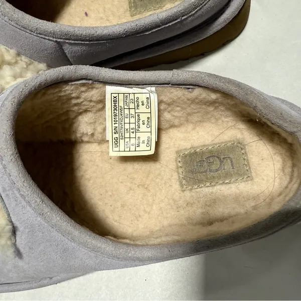 UGG Shearling SLIDE Sz 6 Lilac - Image 8