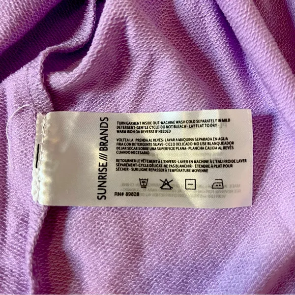 SkinnyGirl Soft Stretchy Purple Puff Sleeve Tee Size 2X New! - Image 5
