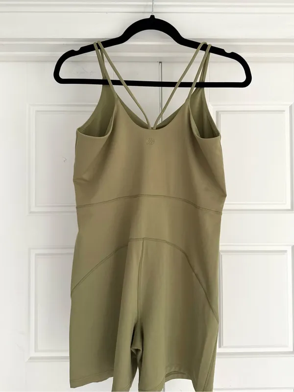 All in Motion Short Sculpt Bodysuit, Sage Green - Large - Image 3
