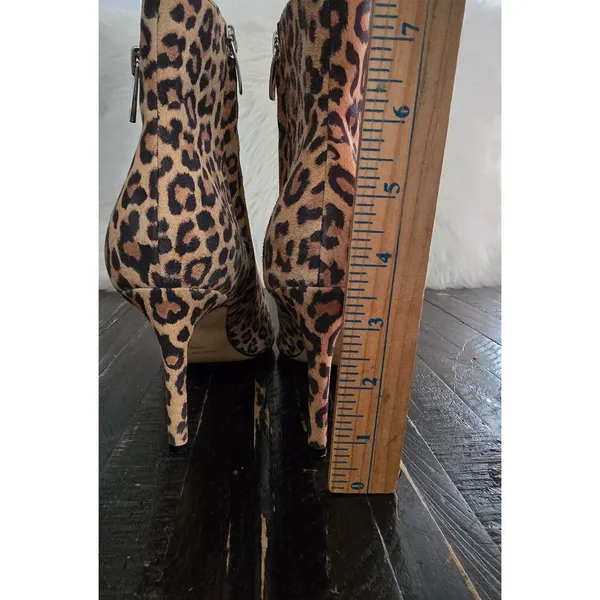 Nine West Leopard Women's Heeled Ankle Boots Women's Size 8.5 - Image 5