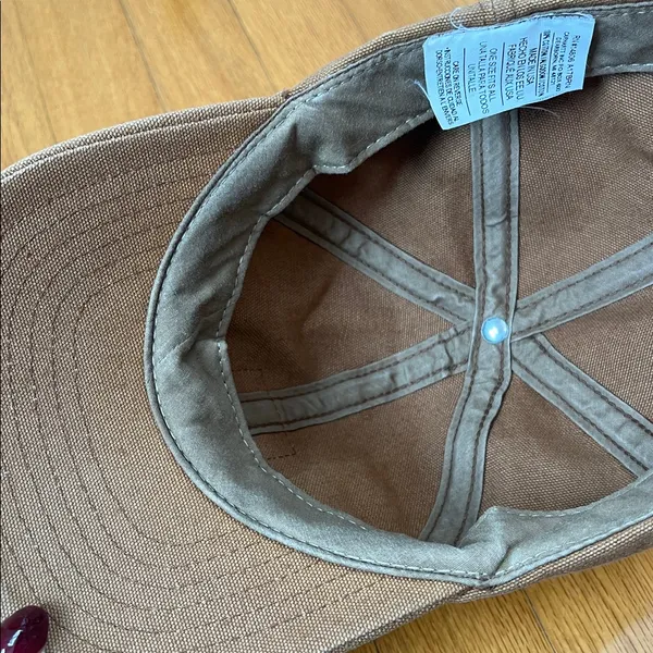 Carhartt Tan Canvas Baseball cap - Image 4