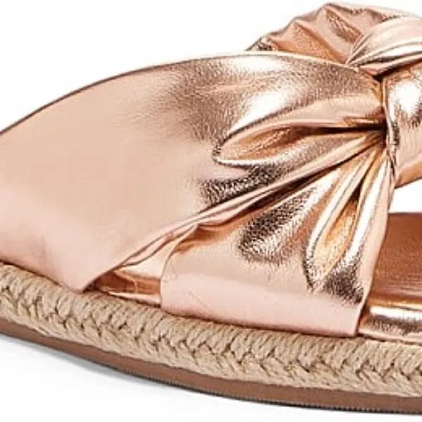 New York & Co Guadalup rose gold slip on sandals - Image 2