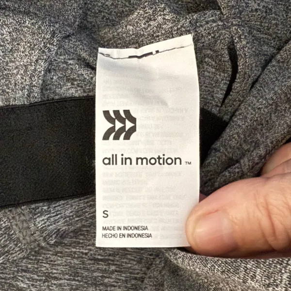 All in Motion Grey Racerback‎ Athleisure Tank Top Built in Bra Active Small - Image 6