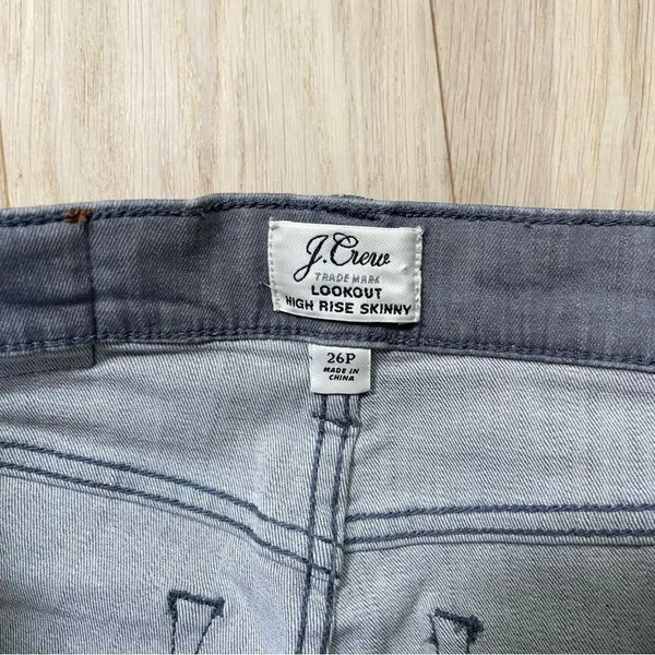 J. Crew Lookout High Rise Skinny Jeans in Grey - Image 10