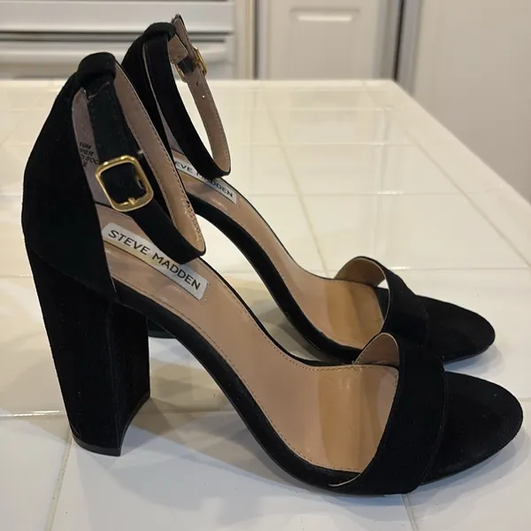 Steve Madden Carrson Block heels Black Suede - Image 8