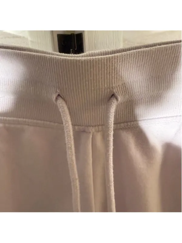 Reebok shorts cotton cord tie waist activewear athleisure gym pilates running L - Image 6