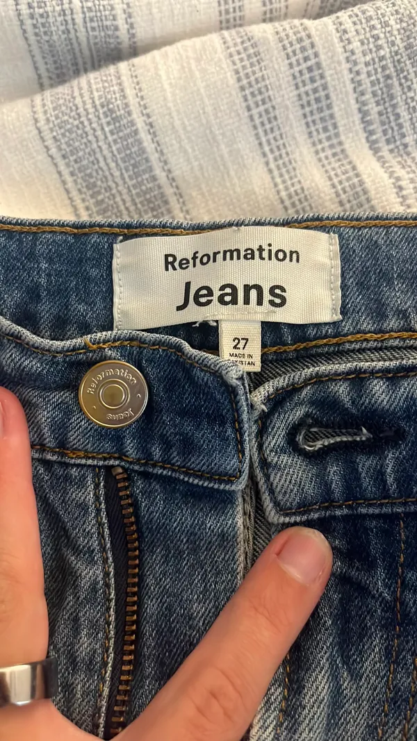 Reformation Elan Ultra High-Rise Jeans - Image 4