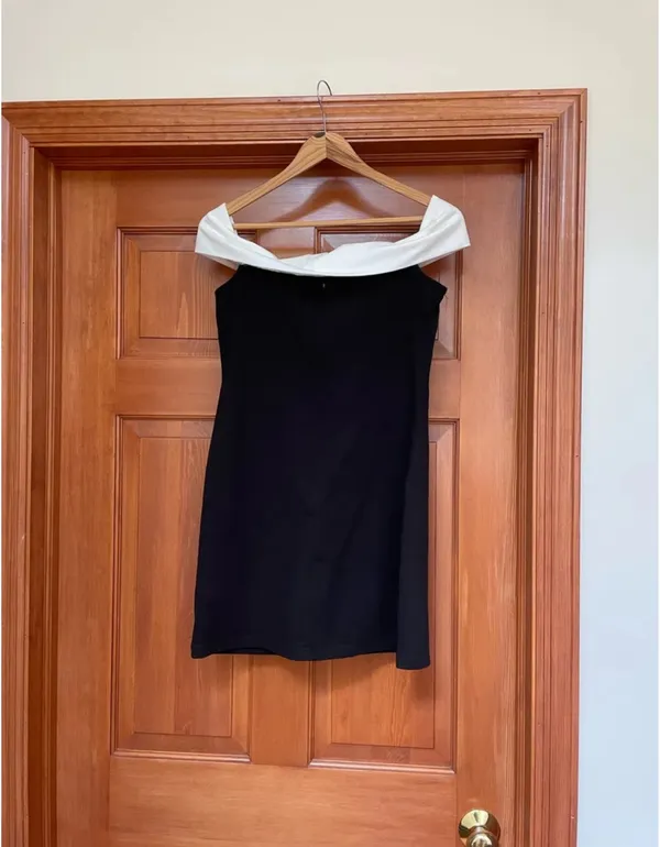 Peppermayo Diamonds & Pearls Mini Dress Black - Image 6