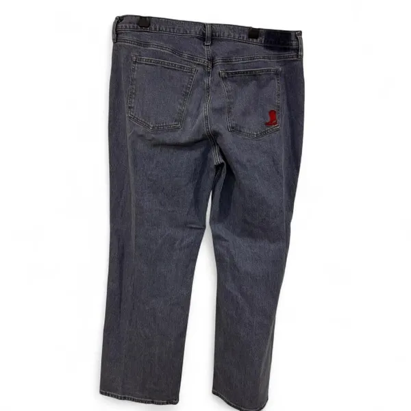 Abercrombie Fitch Women's 34" 18 Jeans 90s Straight Ultra High Rise Embroidered - Image 5