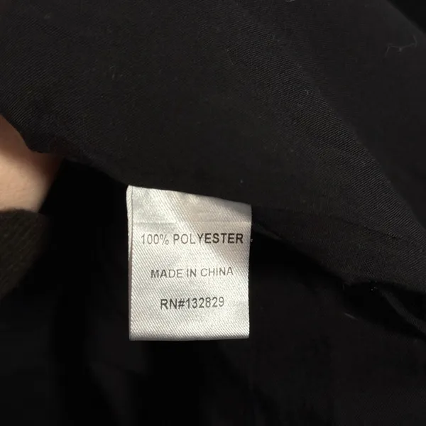 Superdown Revolve Miley Black Oversized Satin Blazer Mini Dress Small - Image 4