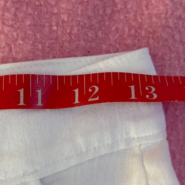 Hollister Ultra High-Rise Wide Leg Pants‎ White Linen Cotton Blend Womens 7R W28 - Image 6