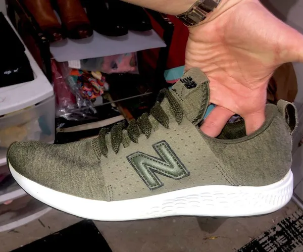 New Balance Men's Khaki and White Sneakers - Image 3