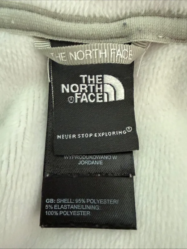 The North Face Women's Agave Full-Zip Soft Fleece Jacket in Light Grey - Image 6