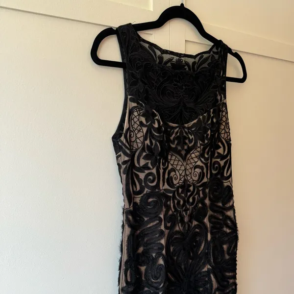 Sue Wong Lace Black Cocktail Dress Above‎ Knee Size 2 - Image 3