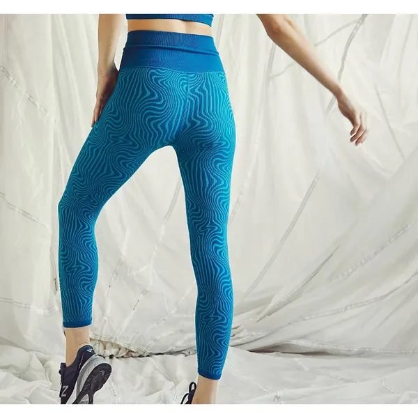 Free People Movement High-Rise Ankle Free Throw Jacquard Leggings Size L - Image 2
