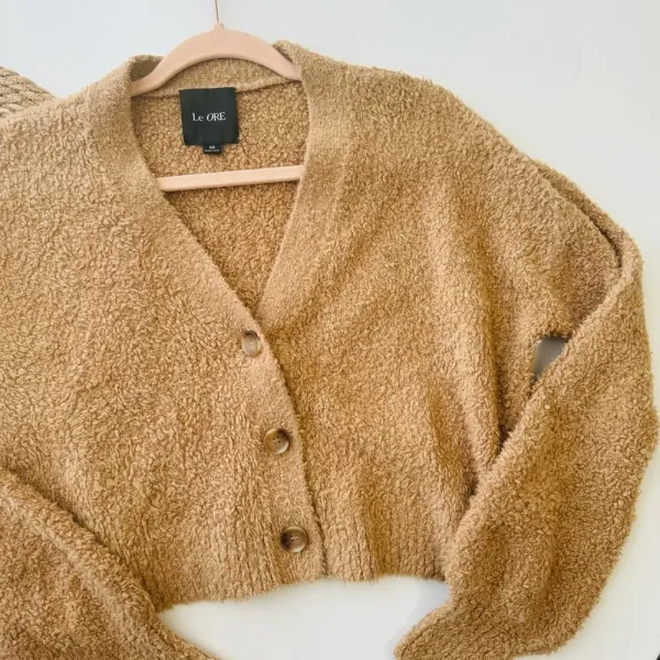Le Ore Modena Cozy Cardigan in Lion King Size XSmall‎ Oversized Cropped - Image 4