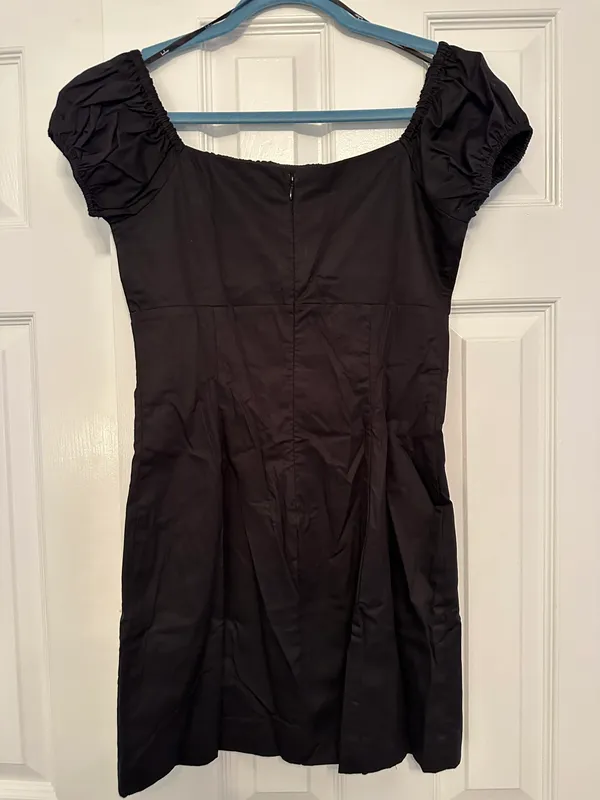 Lulus Black Short Sleeve Mini Dress - Image 5