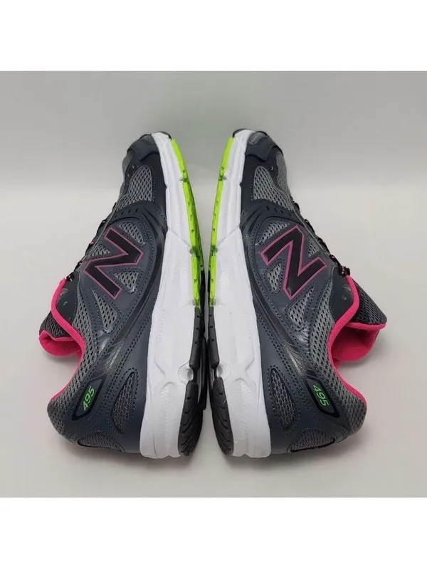 Women's New Balance 495v2 Running Sneakers Athletic Shoes Size 9 Dark Gray Pink - Image 9