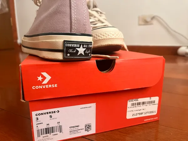 Converse Lilac Purple High Tops - Image 3