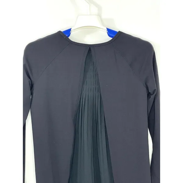 Lululemon Making Moves Long Sleeve Top Pleated Back Rulu Fabric Black Size 2 - Image 5