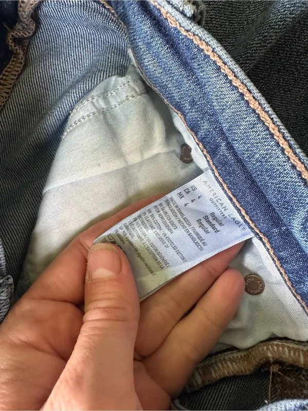 American Eagle Super High Rise Baggy straight cargo jeans - Image 5