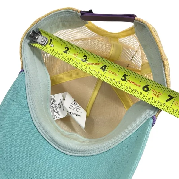 Patagonia Rope Mesh 5 Panel Pastel Trucker Snapback Hat Cap OS Fitzroy Mountains - Image 5