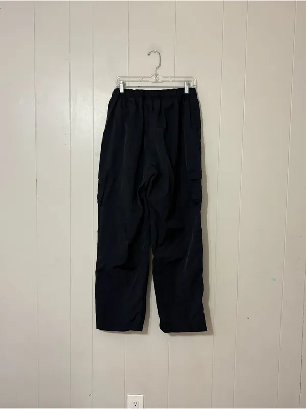 Nike NSW Street Woven Cargo Pants Women’s L Black Parachute Utility Y2K - Image 9