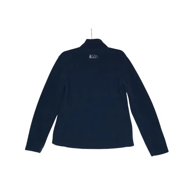 REI Polartec Fleece Full Zip Jacket Women M Blue Active Outdoor Everyday Comfort - Image 5