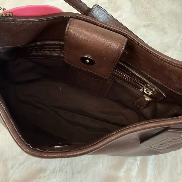 Vintage Coach y2k 2002 Legacy Hobo Mahogany Bag - Image 10