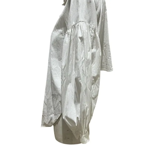 Eloquii Women's Puff Sleeve Button-Down Shirt White Size 14 - Image 6