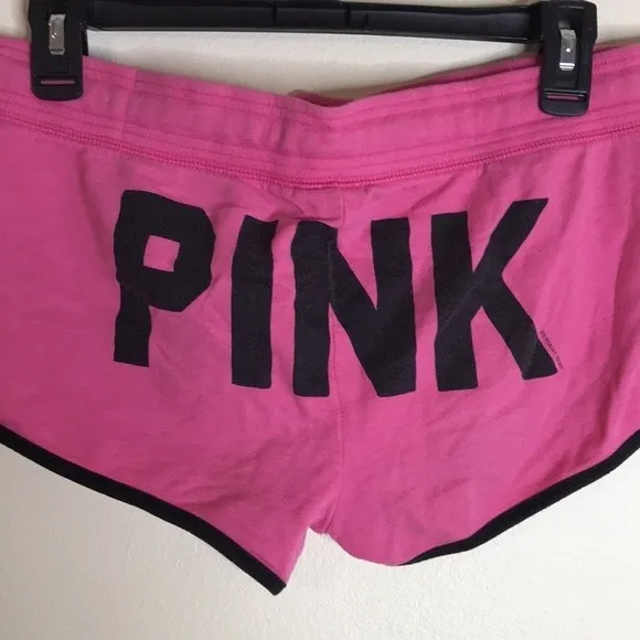 Victoria’s Secret PINK loungewear track style fleece micro shorts small y2k - Image 7