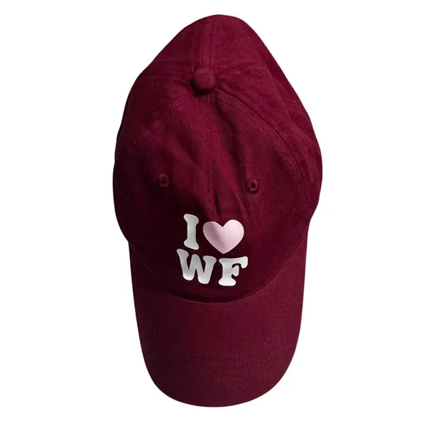 White Fox “I ❤️ WF” Jungle Cap in Raspberry Jelly 🍓❤️ - Image 2