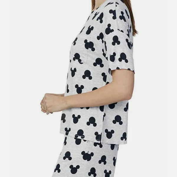 Disney short pajama set Black Mickey Design SZ:XL - Image 4