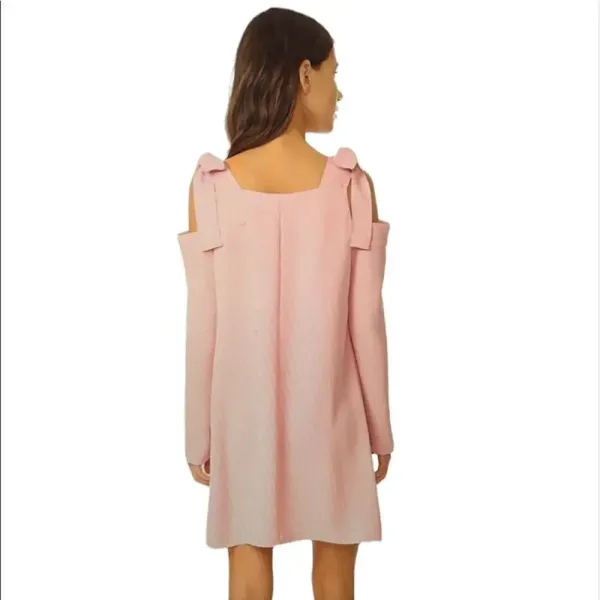 AMANDA UPRICHARD‎ Tie Shoulder Dress Pink - Image 2