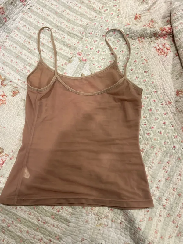 Calvin Klein Dusty Rose beige Spaghetti Strap Tank Top - Image 2