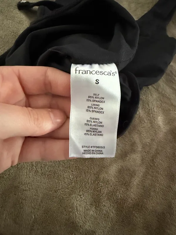Black Francesca’s tank body suit  - Image 3