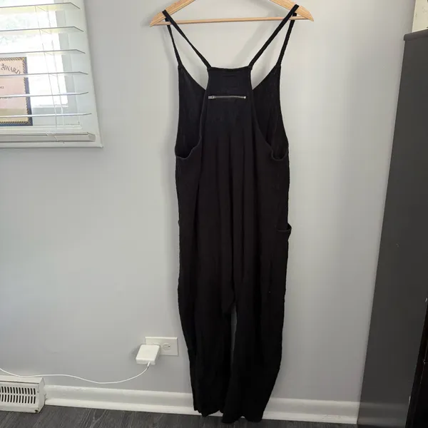 Free People Small Hot Shot Cable Knit Onesie Black - Image 5