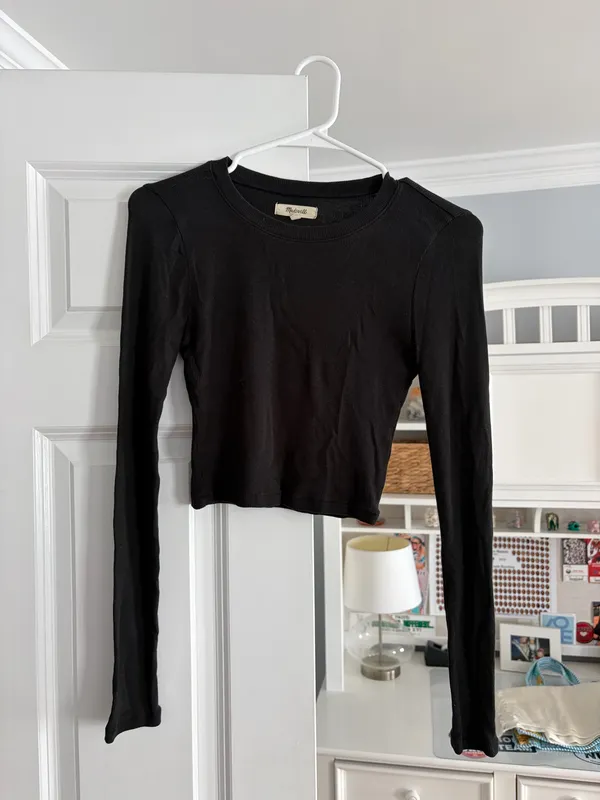 Madewell Brightside Finerib Long Sleeve Tee - Image 2