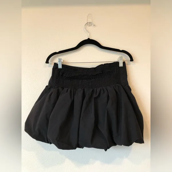 Free People Black Lula Bubble Skirt & Tube Top Set Size M - Image 9