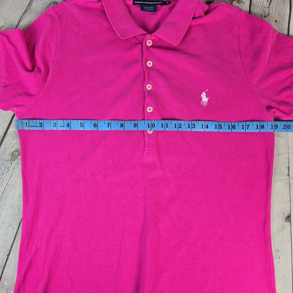 Ralph Lauren Sport Pink Cotton Pique Short Sleeve Polo Dress Large - Image 8