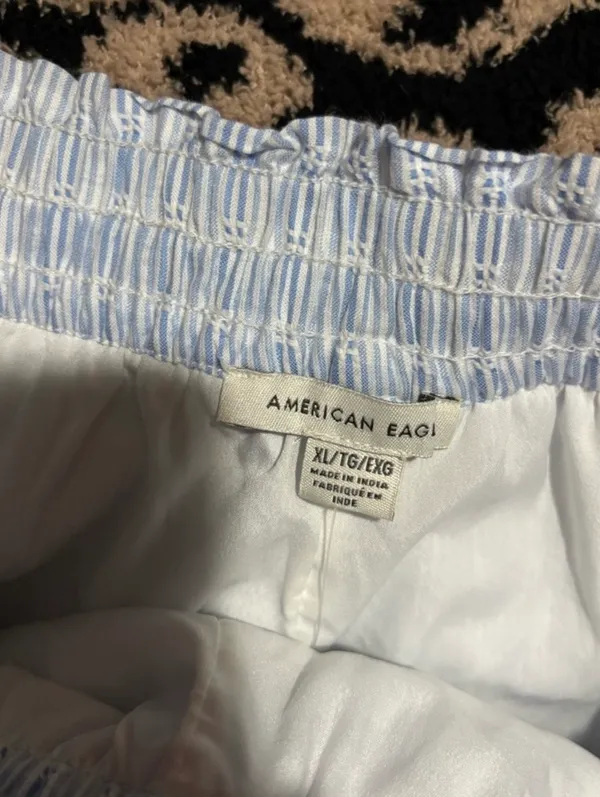 American Eagle Ruffle Printed Mini Skirt With Elastic Waistband - Image 7