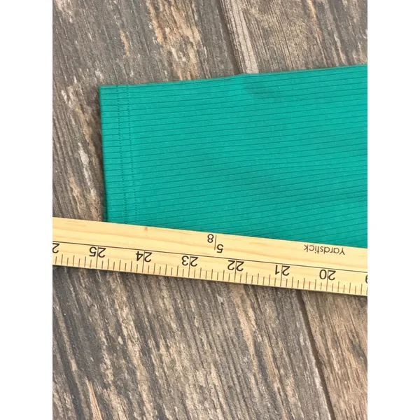 Alo Yoga Small Ribbed High Waist Leggings 27" Green Athleisure Yoga Pants Cozy‎ - Image 6