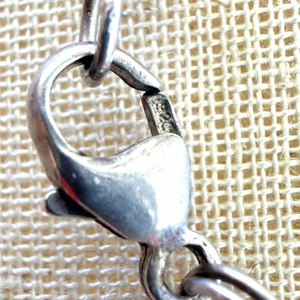 Coach Sterling Silver Pink Enamel Butterfly Necklace Red Leather Cord - Image 5