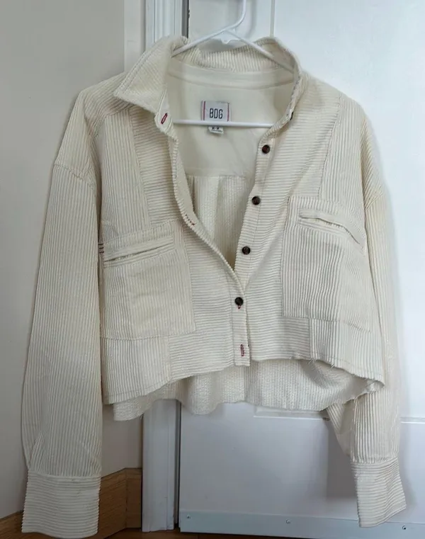 Urban Outfitters Button Cropped Jacket - Image 2