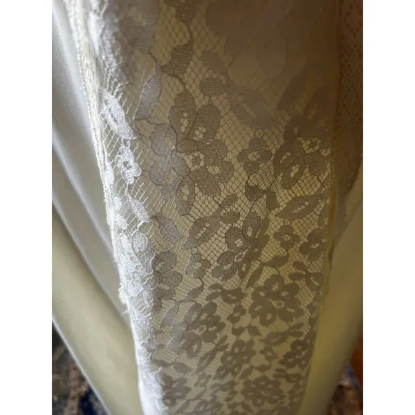 1970s Cream Prairie Dess Style Wedding Dress - Image 10