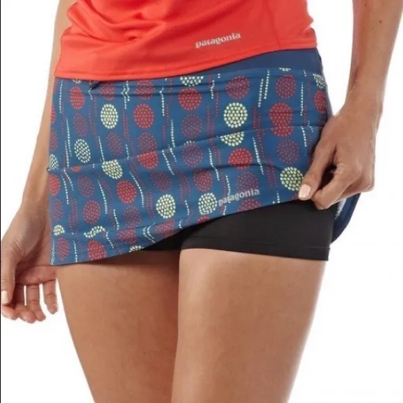 Patagonia Nine Trail Running Skirt Skort with built in Shorts Size Large - Image 2