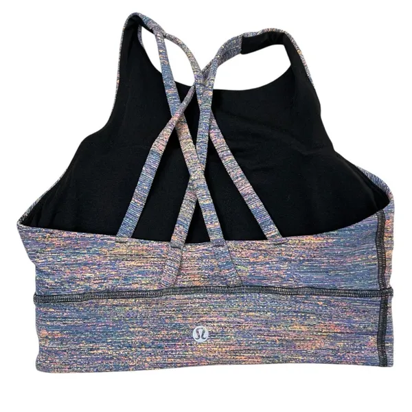 Lululemon Energy Bra High Neck Longline 4 W2CVCS Spectral Fusion Multicolor - Image 4